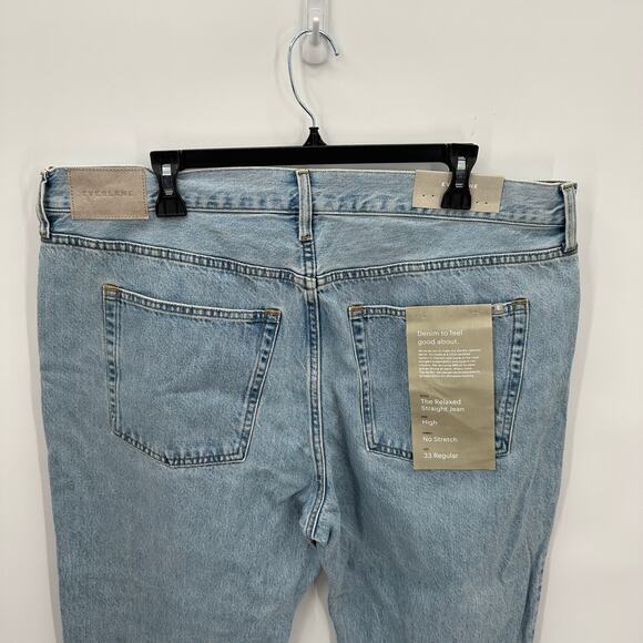 EVERLANE NWT The The Rigid Relaxed Straight Slouch Jean in Vintage // 33 - Picture 8 of 16